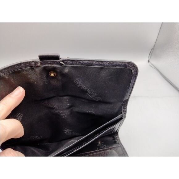 Vintage Fossil Woman’s Black Leather Wallet With Checkbook Holder - Picture 6 of 6